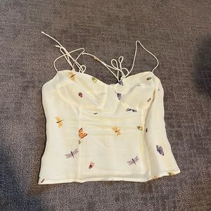 Reformation Liza Top in ladybugs size 4